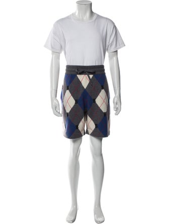 Burberry Wool Plaid Print Lounge Set