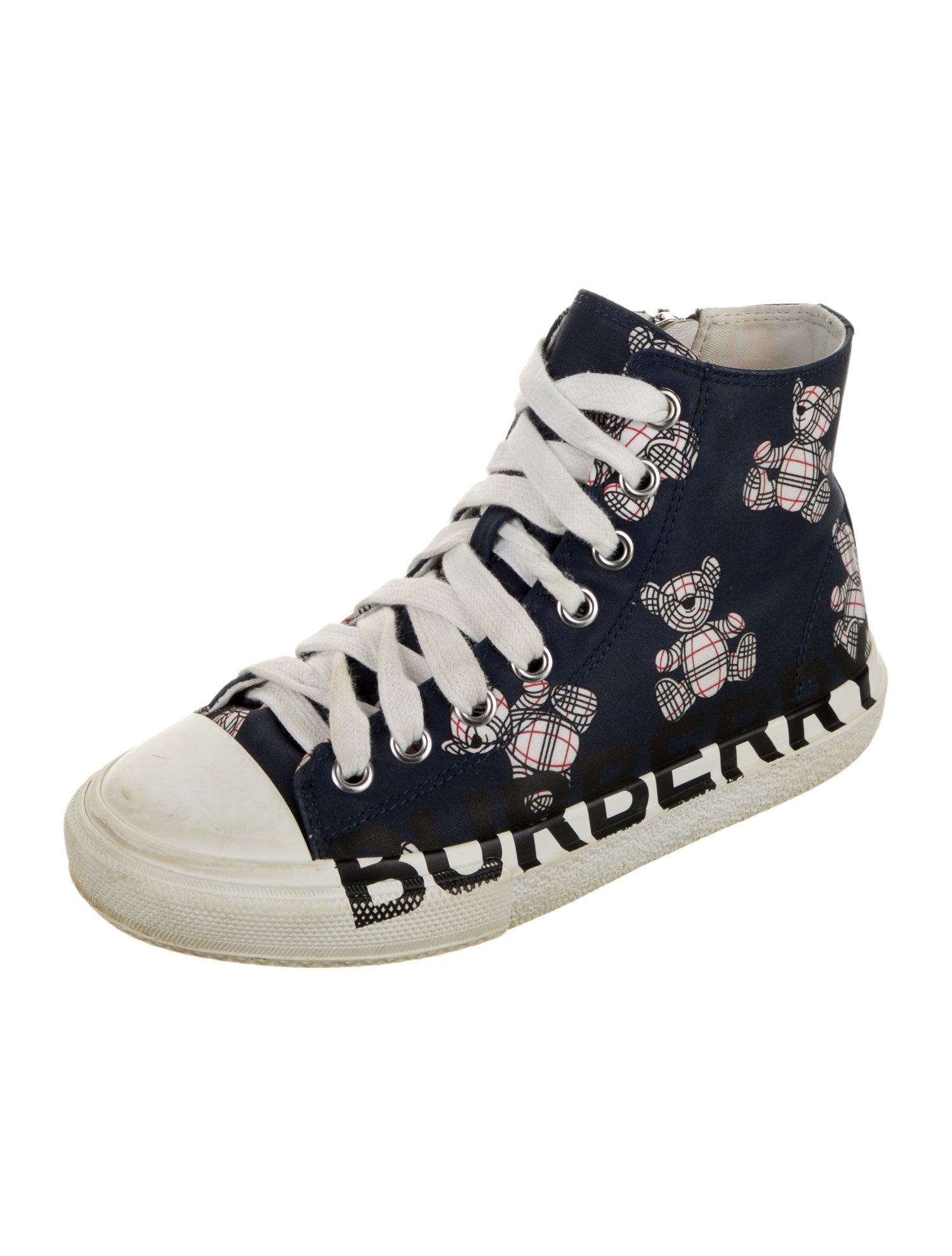 Burberry Girls' Thomas Bear Print High Top Sneakers