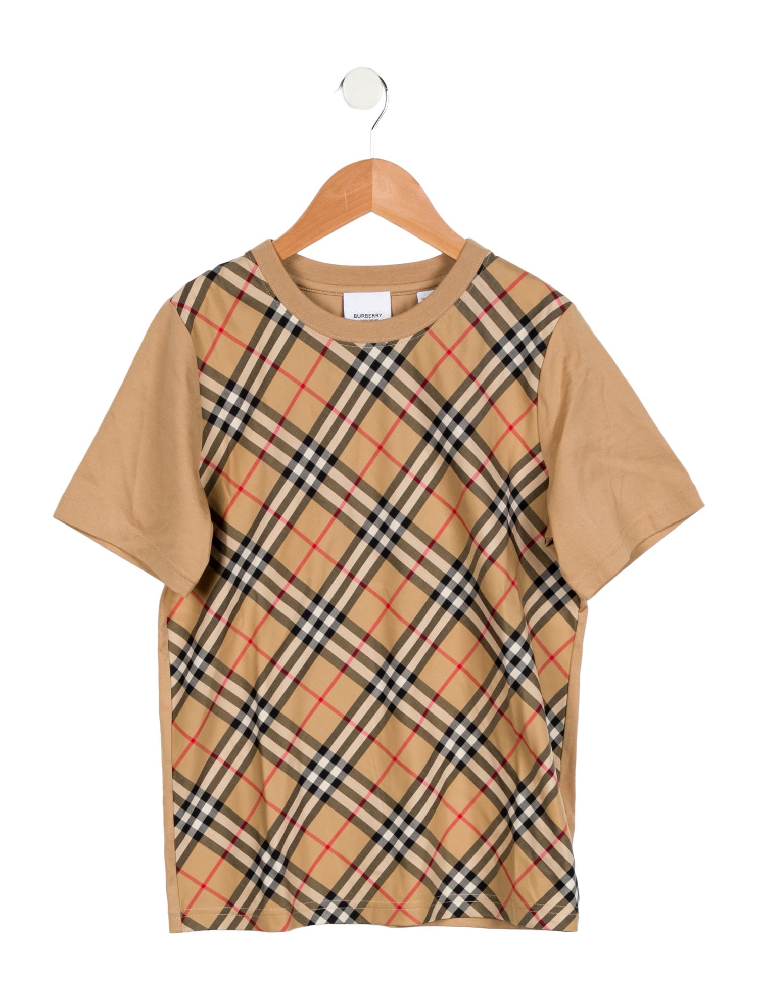 Burberry Boys' Check Print T-Shirt w/ Tags