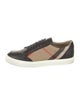 Burberry Nova Check Pattern Leather Sneakers