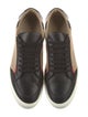 Burberry Nova Check Pattern Leather Sneakers