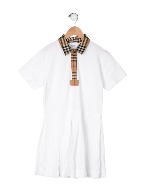 Burberry Check Trim Casual Dress