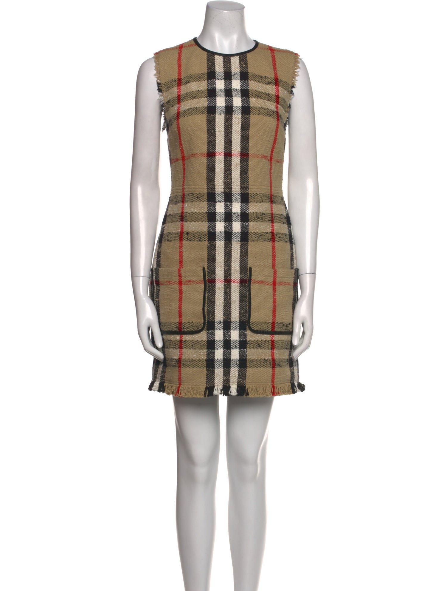 Burberry Plaid Print Mini Dress