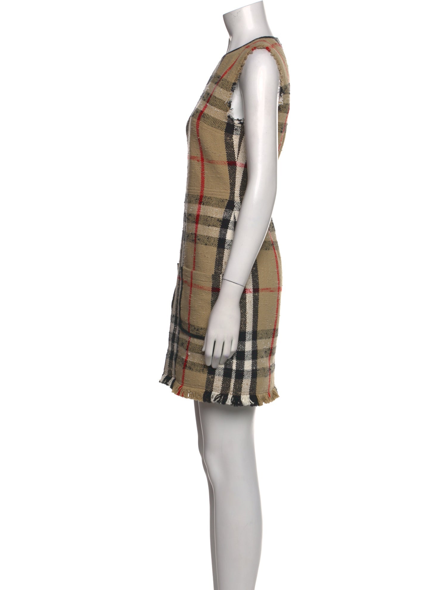Burberry Plaid Print Mini Dress