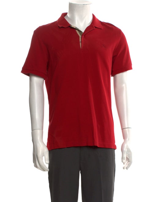 Burberry House Check Pattern Crew Neck Polo Shirt