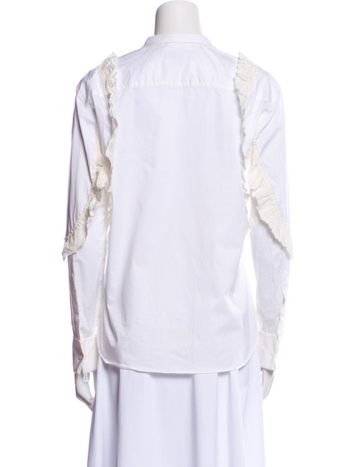 Burberry Long Sleeve Button-Up Top