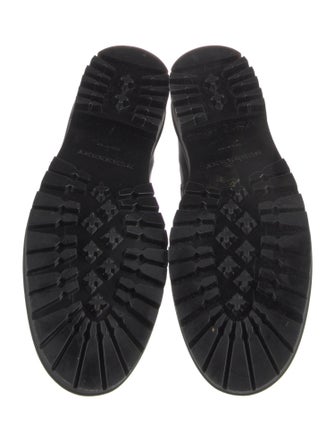 Burberry Nova Check Pattern Leather Chelsea Boots