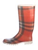 Burberry Exploded Check Pattern Rubber Rain Boots