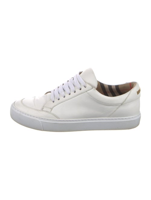 Burberry House Check Pattern Leather Sneakers