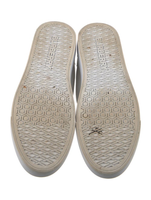Burberry House Check Pattern Leather Sneakers