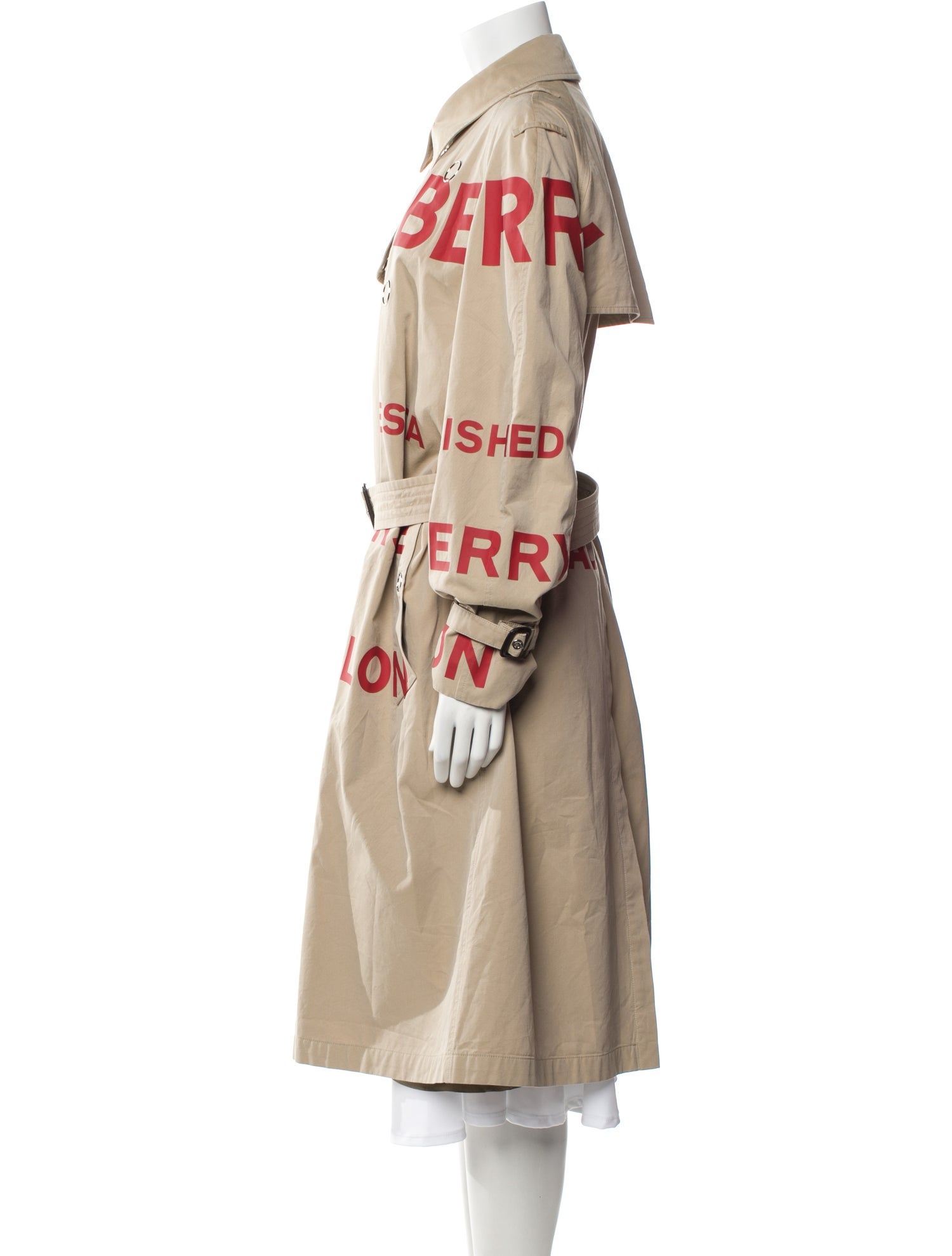 Burberry Graphic Print Trench Coat