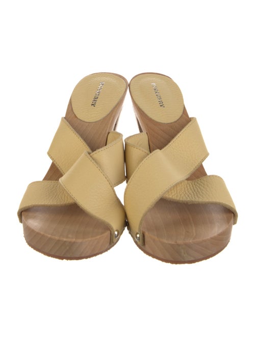 Burberry Nova Check Pattern Leather Slides