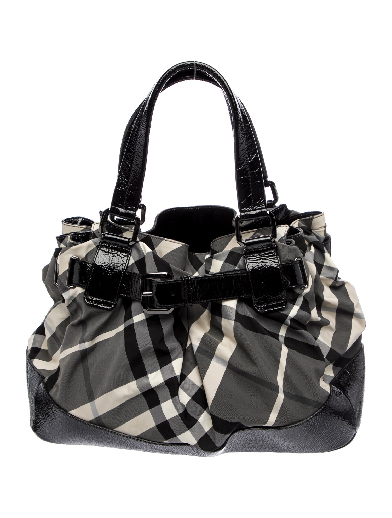 Burberry Beat Check Top Handle Bag