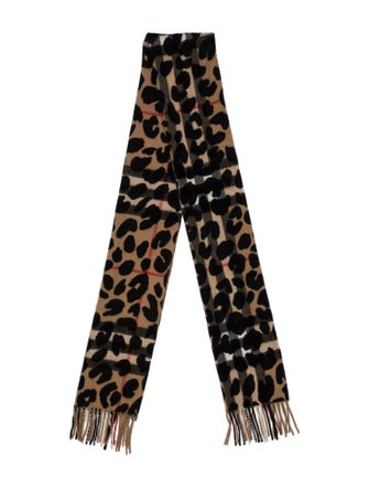 Burberry Cashmere House Check Pattern Scarf