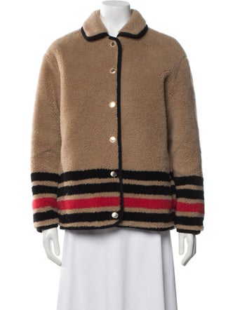 Burberry Wool Striped Coat