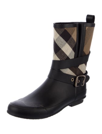 Burberry Rubber Printed Rain Boots