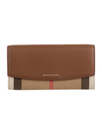 Burberry Henley Wallet On Chain Nova Check Pattern Continental Wallet