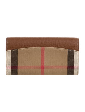 Burberry Henley Wallet On Chain Nova Check Pattern Continental Wallet