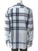 Burberry Plaid Print Long Sleeve Shirt