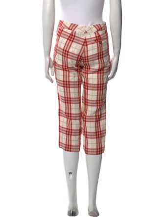 Burberry Linen Straight Leg Pants