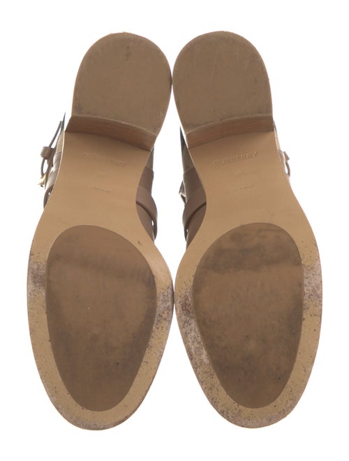 Burberry Nova Check Pattern Leather Chelsea Boots