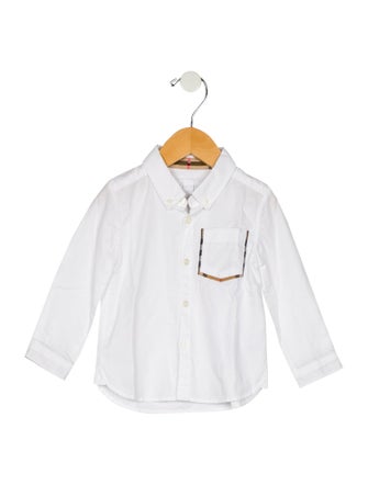 Burberry Infant Boys' Long Sleeve Button Up Shirt