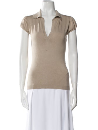 Burberry Silk V-Neck Sweater