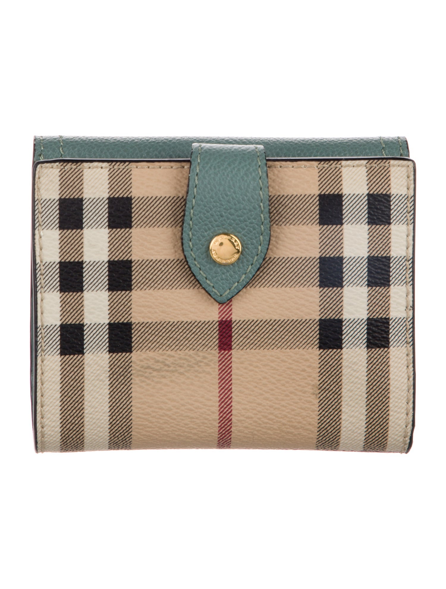 Burberry Nova Check Pattern Compact Wallet