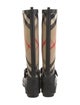 Burberry House Check Pattern Rubber Rain Boots