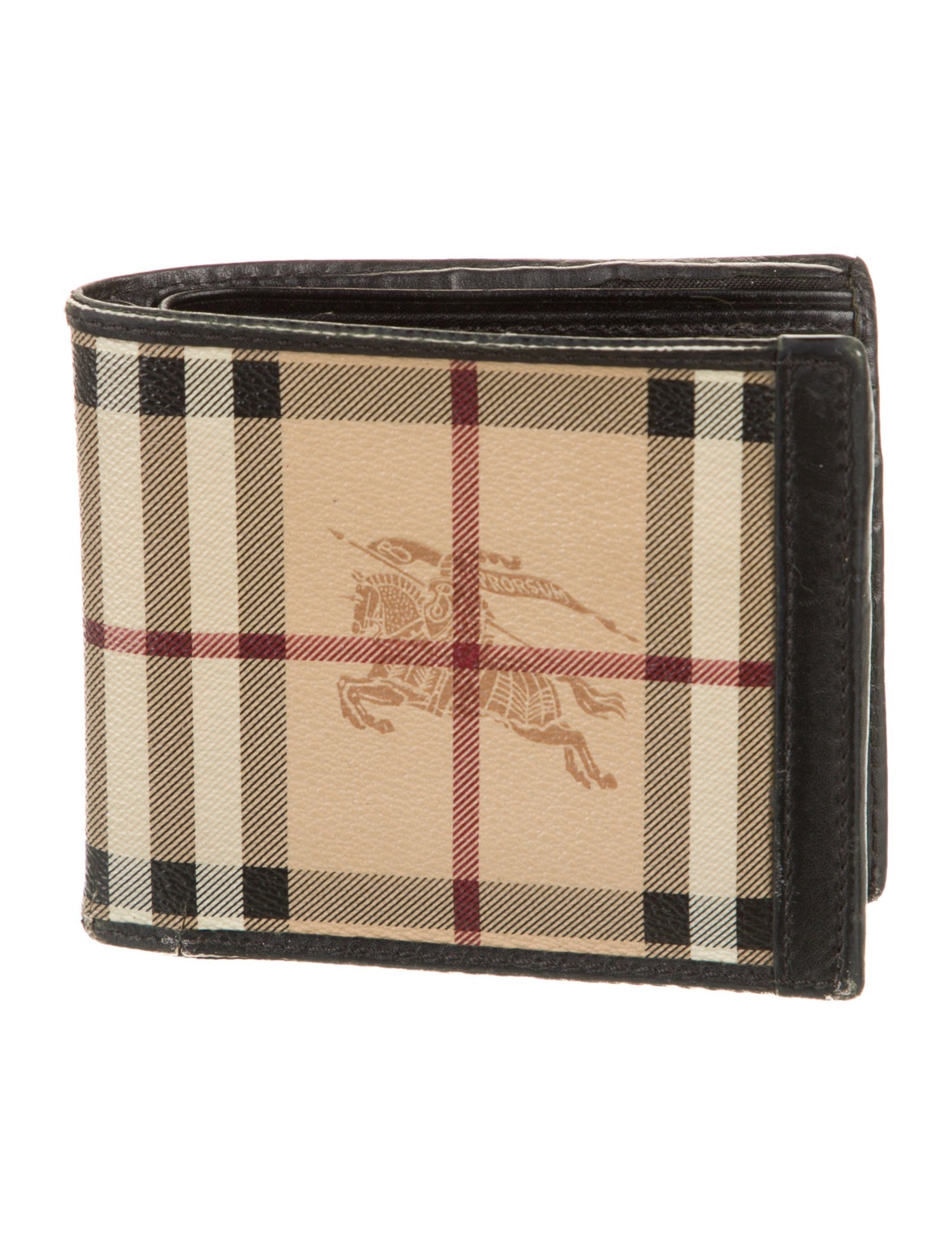 Burberry Haymarket Check Pattern Printed Bifold Wallet