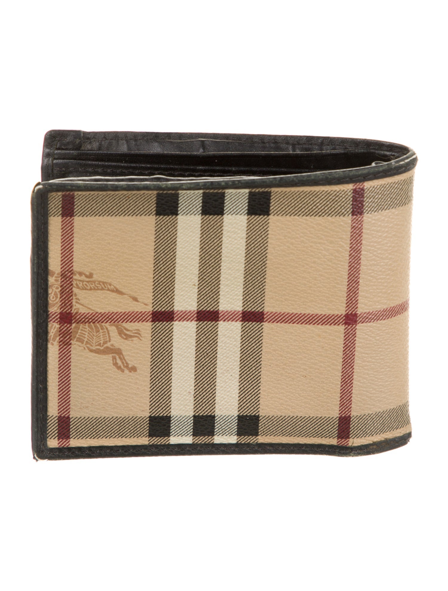Burberry Haymarket Check Pattern Printed Bifold Wallet