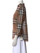 Burberry Plaid Print Mock Neck Blouse
