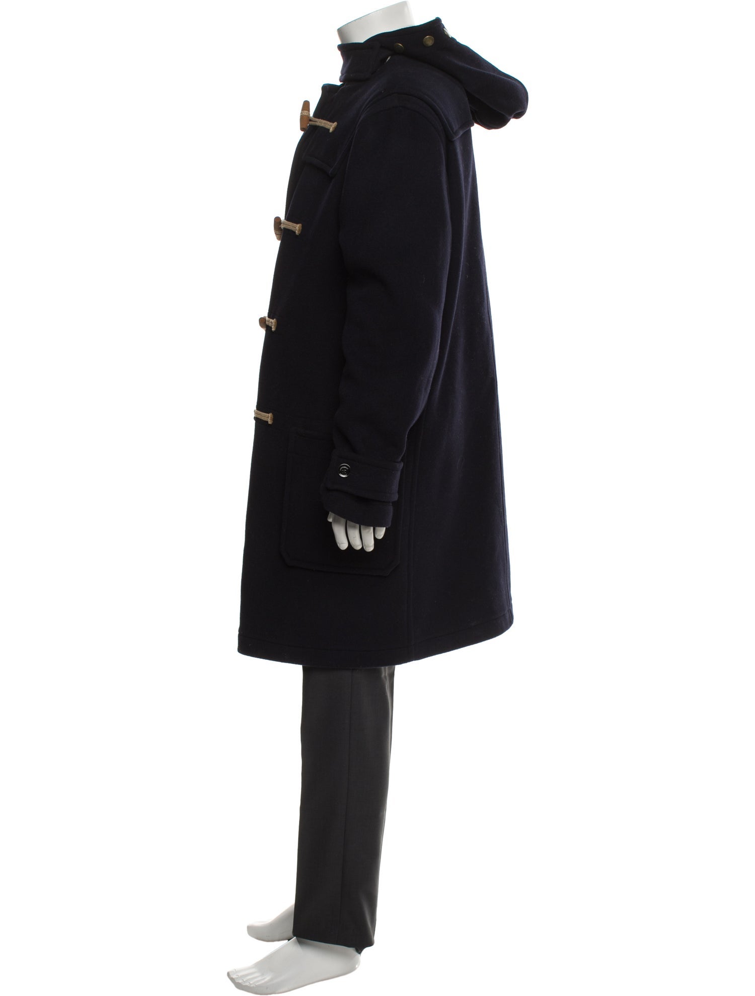 Burberry Exploded Check Pattern Wool Parka