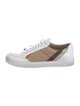 Burberry House Check Pattern Leather Sneakers
