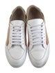 Burberry House Check Pattern Leather Sneakers