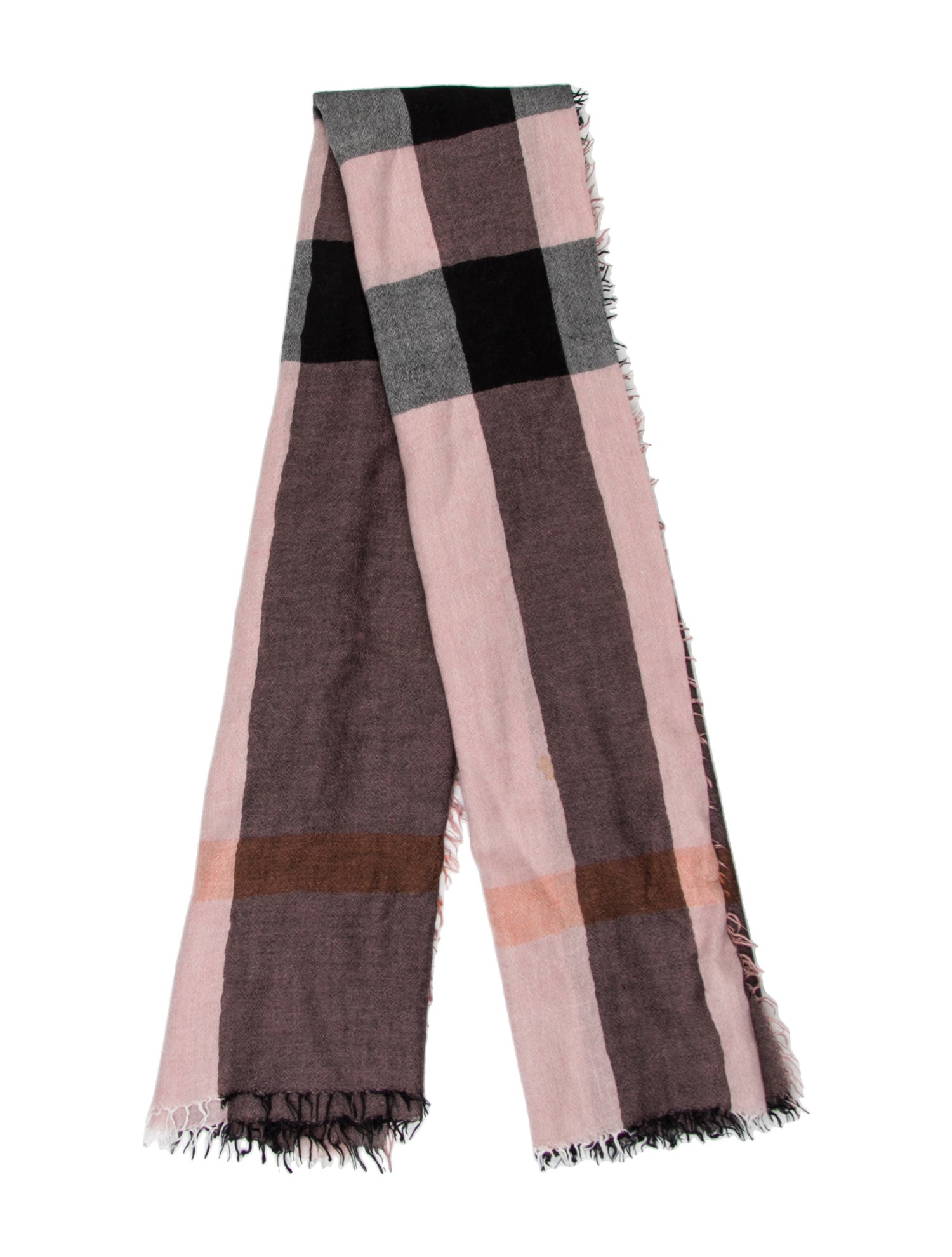 Burberry Plaid Print Scarf