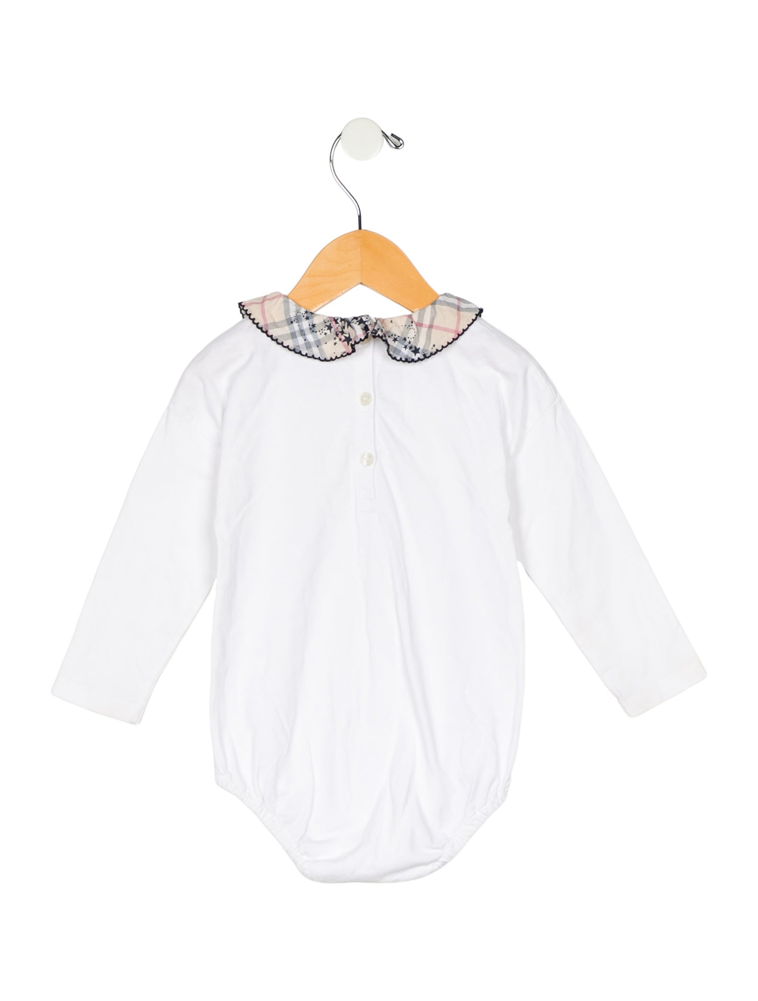 Burberry Infant Girls" Long Sleeve Onesie