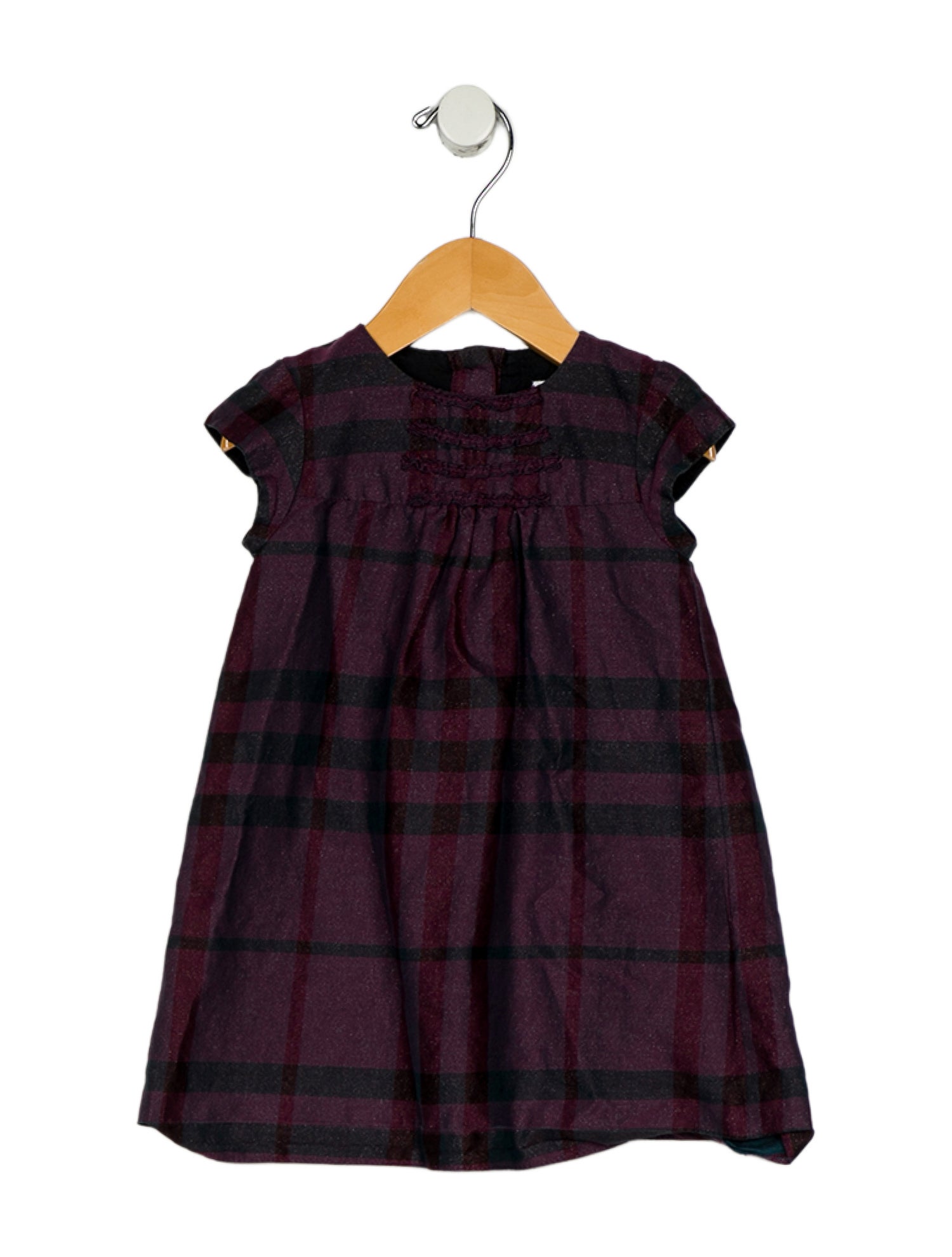 Burberry Infant Girls' Patterned Short Sleeve Dress