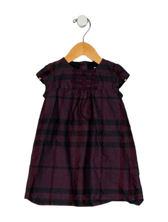 Burberry Infant Girls' Patterned Short Sleeve Dress