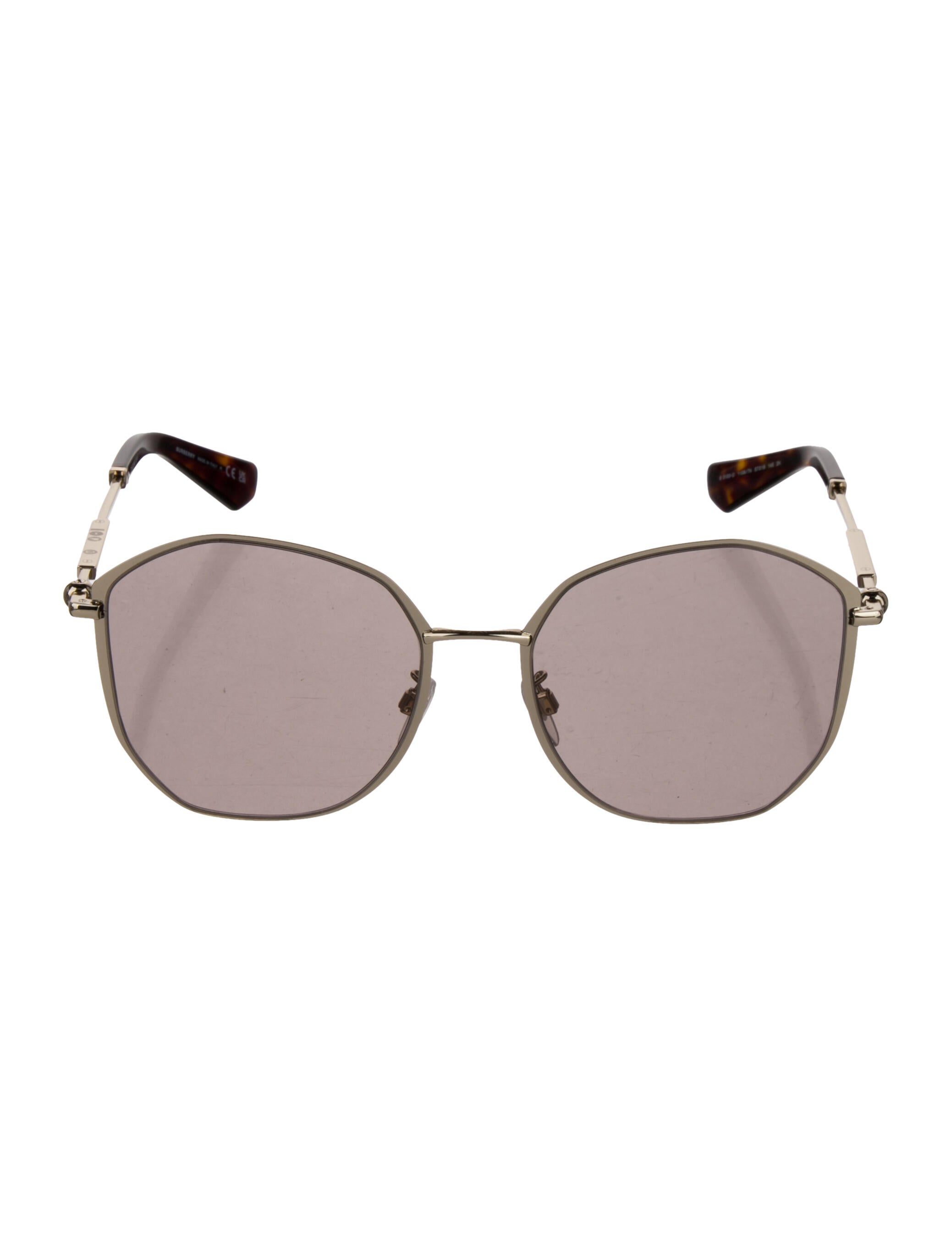 Burberry Aviator Tinted Sunglasses