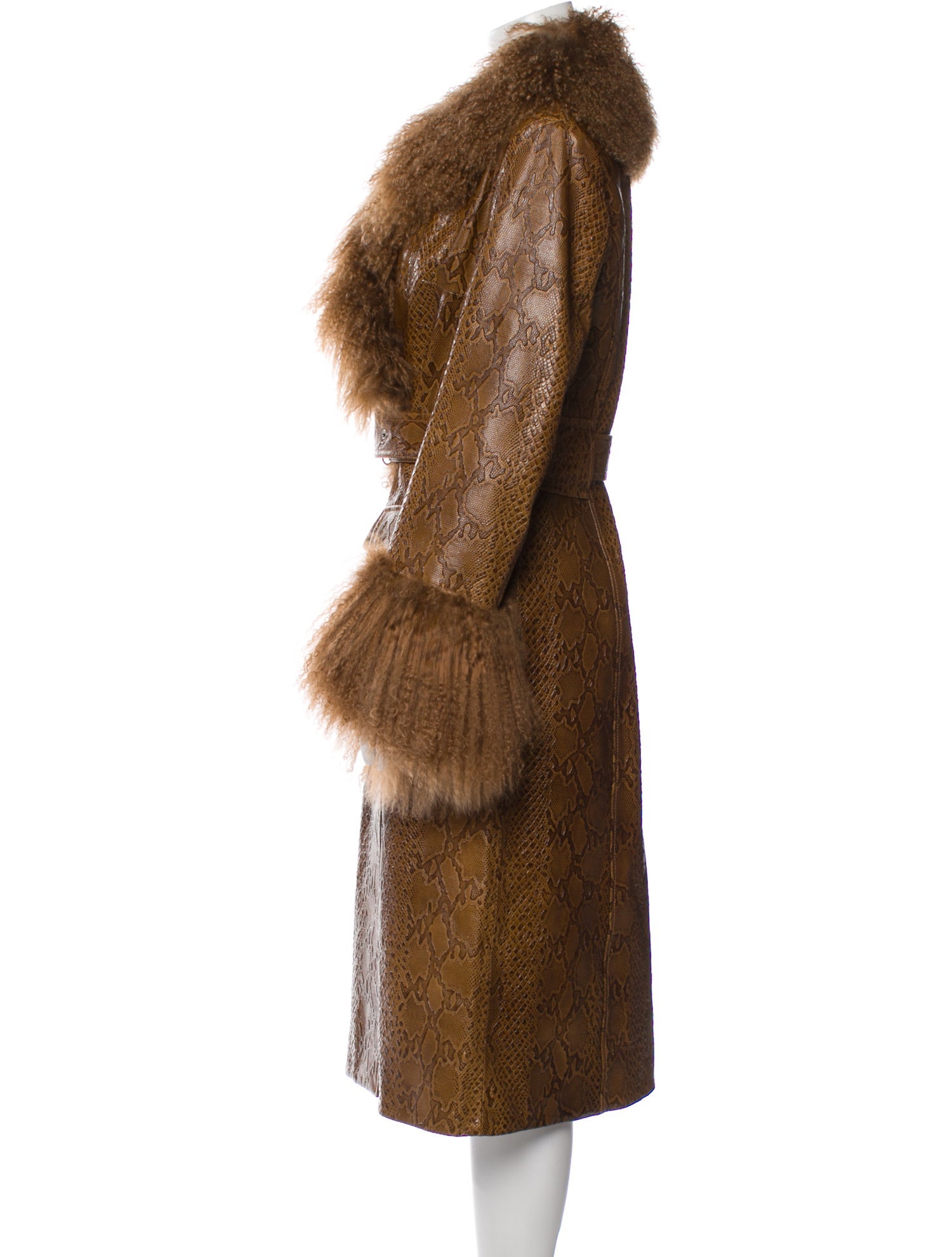 Burberry Calf Leather Coat w/ Tags