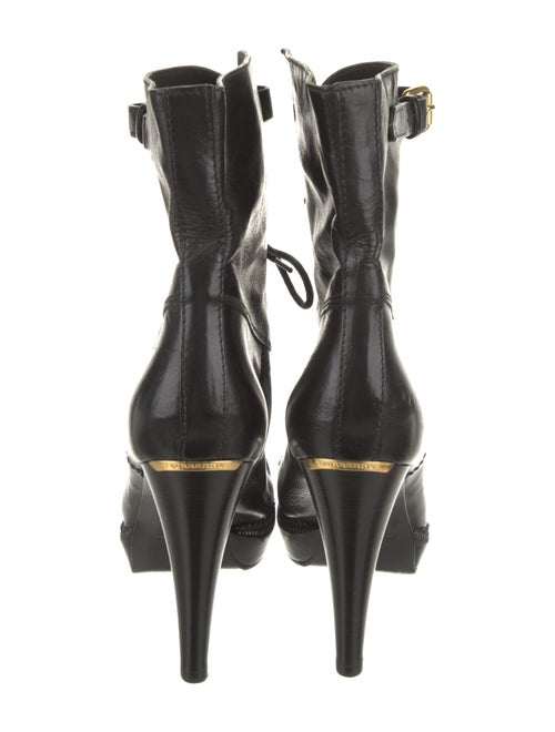 Burberry Leather Lace-Up Boots