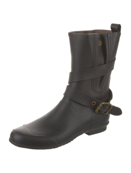 Burberry Nova Check Pattern Rubber Rain Boots