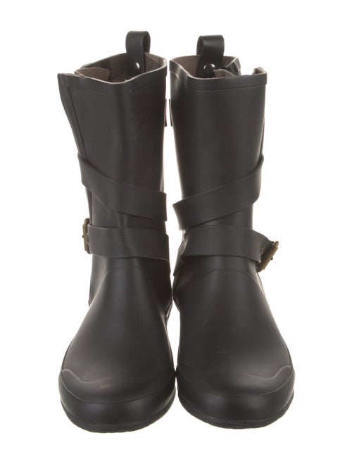 Burberry Nova Check Pattern Rubber Rain Boots