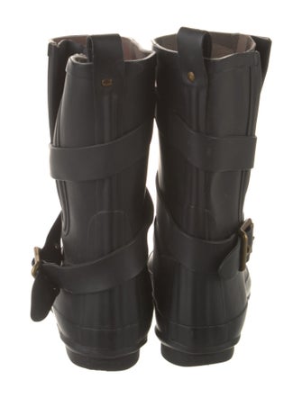 Burberry Nova Check Pattern Rubber Rain Boots