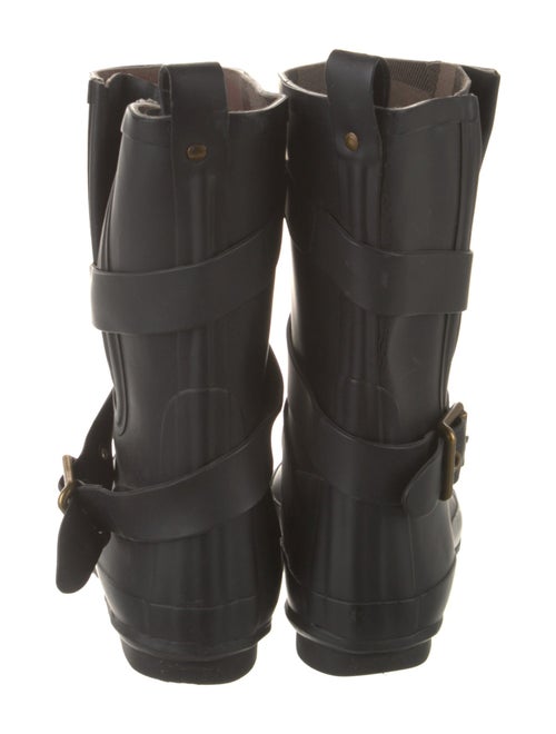 Burberry Nova Check Pattern Rubber Rain Boots