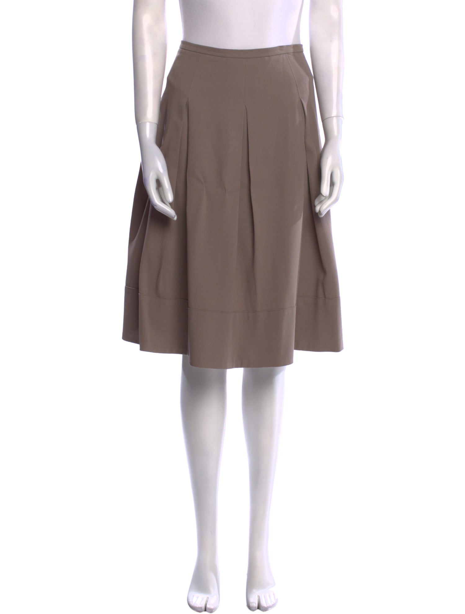 Burberry London Wool Knee-Length Skirt