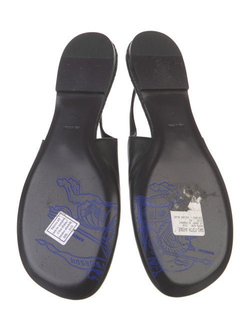 Burberry Leather Slingback Flats