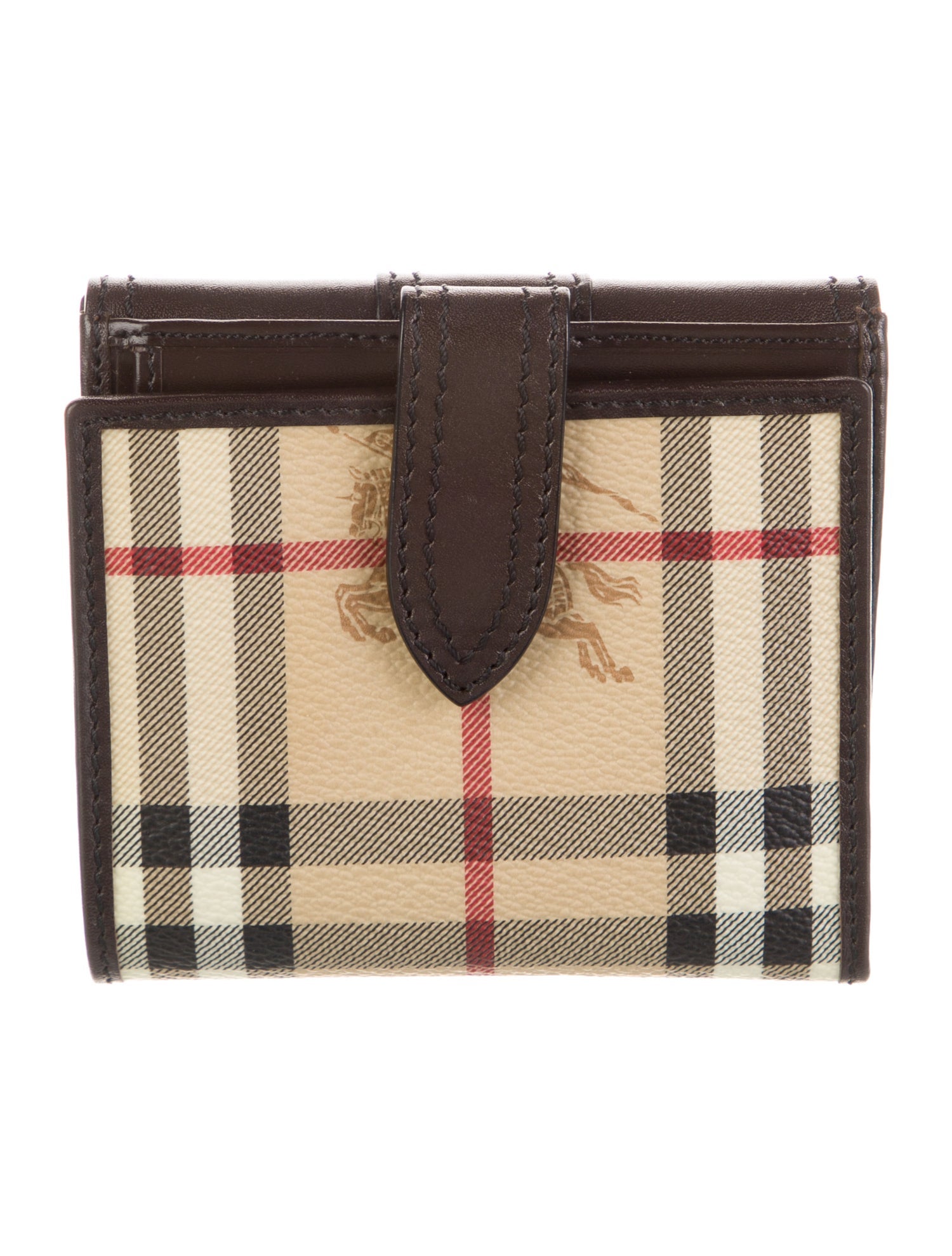 Burberry Nova Check Pattern Compact Wallet