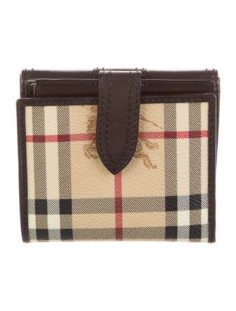 Burberry Nova Check Pattern Compact Wallet
